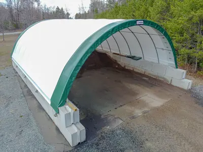 Tension fabric structure blocks