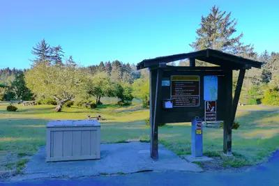 Pay station in the Coffenbury Lake day use area