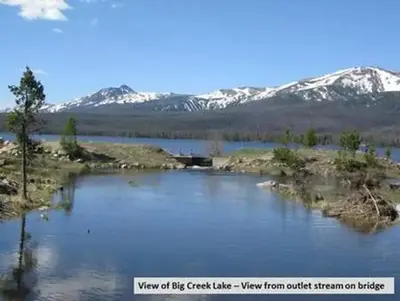 Big Creek Lakes Dam Outlet Photo 1