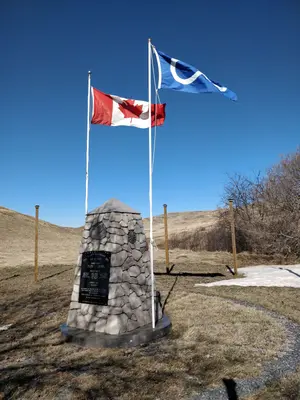 Metis veterans memorial, Lac Pelletier, SK