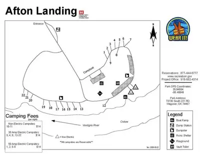 Afton Landing map