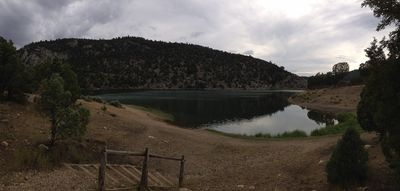 2014-08-11 17 29 47 View across Cave Lake in Cave Lake State Park