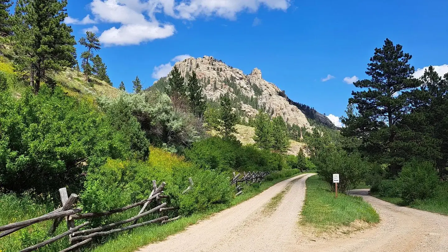 Entrance to Curtis Gulch Campground Douglas WY