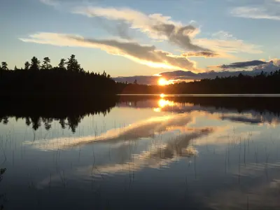 Sunset on Lake Antostagan