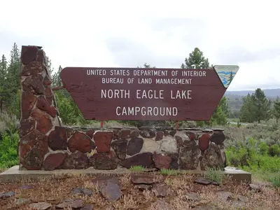 Sign for North Eagle Lake Campground (42412393942)