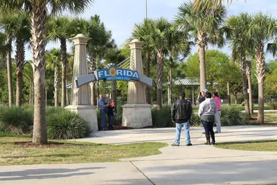 Florida Welcomes You sign, Florida Welcome Center, Jennings