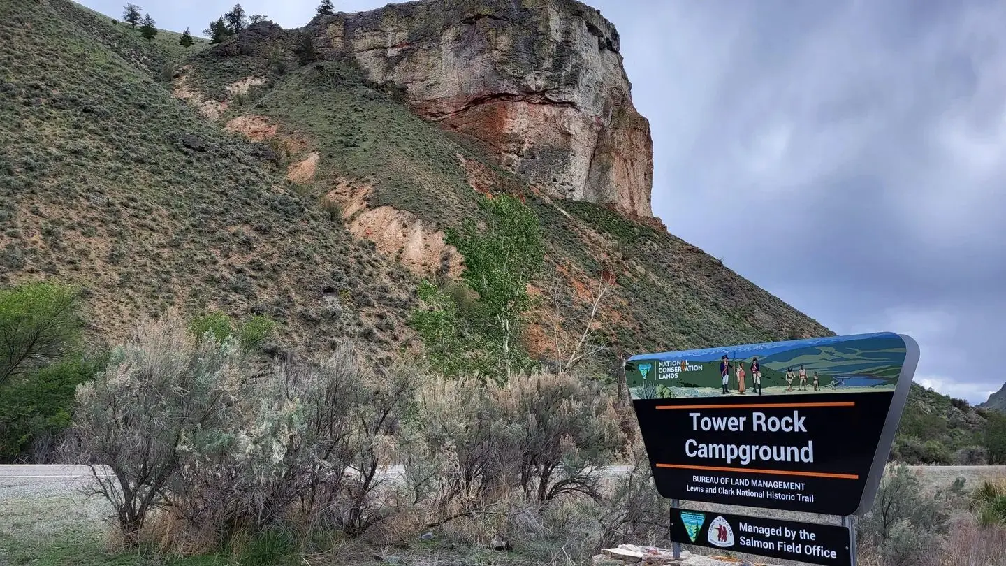 Tower Rock Campground Entry Sign
