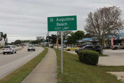 St. Augustine Beach city limit, A1A sb