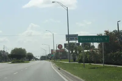 EB FL 40 Distance road sign Silver Springs 9