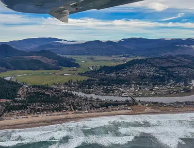 Pacific City Oregon from the air