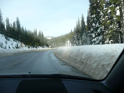 Winter Road Lolo Pass