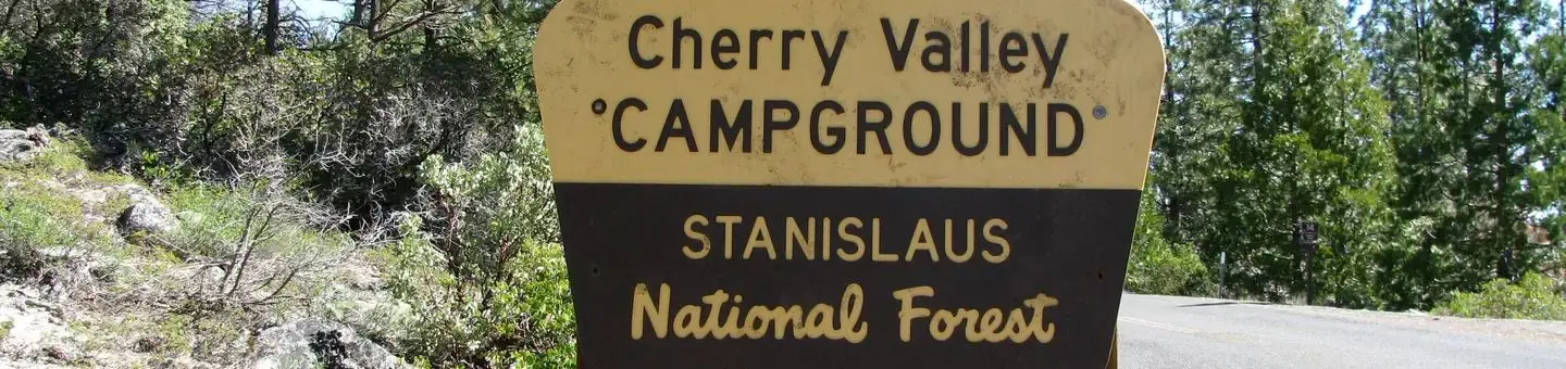 Cherry Valley Campground Entrance Sign