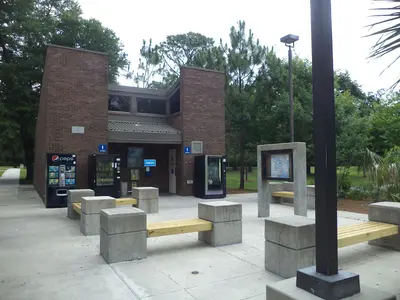 Women's restroom and vending machines at Jefferson County rest area