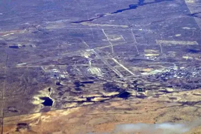 HMN Holloman AFB ALAMOGORDO FROM FLIGHT IAH-PHX N829AW A319 (10362156494)