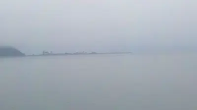 Fort Worden as seen from the Port Townsend - Keystone Ferry