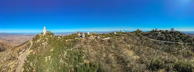 Kitt Peak National Observatory Aerial Panorama (KittPeakPano-fire1-CC)