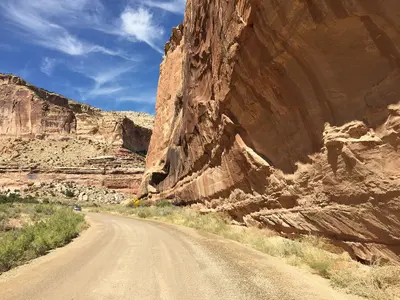 2015-09-27 13 06 38 View north along Buckhorn Draw Road (Emery County Route 332) about 24.0 miles north of Interstate 15 in Emery County, Utah