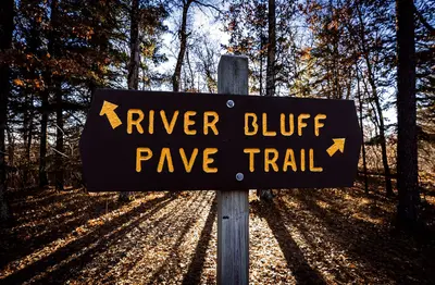 Saint Croix State Park River Bluff - Pave Trail Signage (32581975388)
