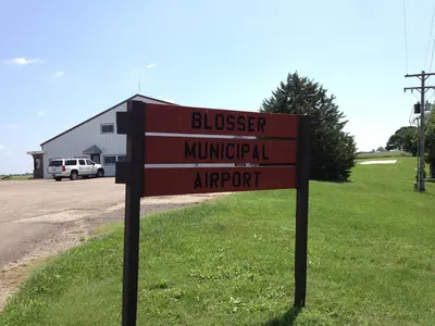 Blosser Municipal Airport Sign