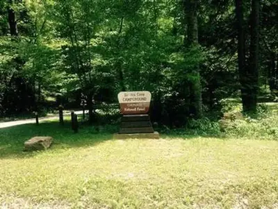 Entrance Sign at Dennis Cove Campground