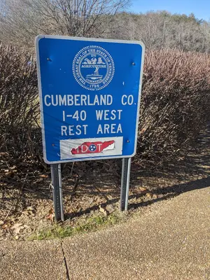Rest stops Interstate 40 Tennessee USA December 2023 02