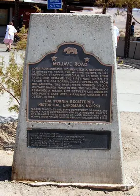 Mojave Road historical marker