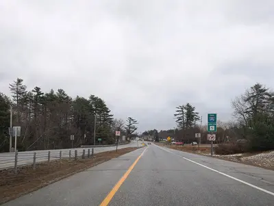I-195 (ME) eb at end, April 2025