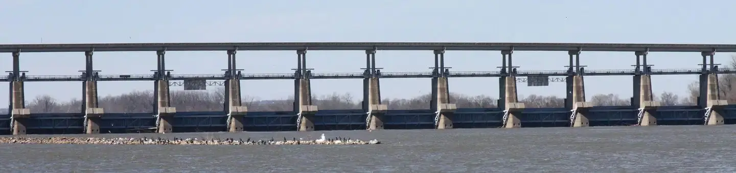 J. W. trimble lock and dam
