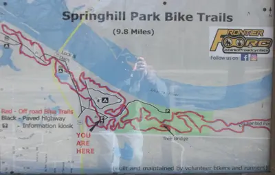 Mountain bike trail map