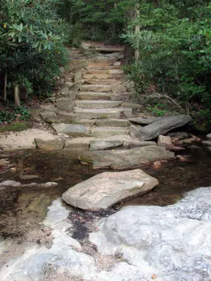 Moores Wall Loop Trail at Hanging Rock State Park