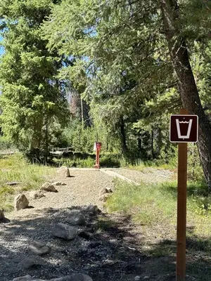 Pathway to hand water pump