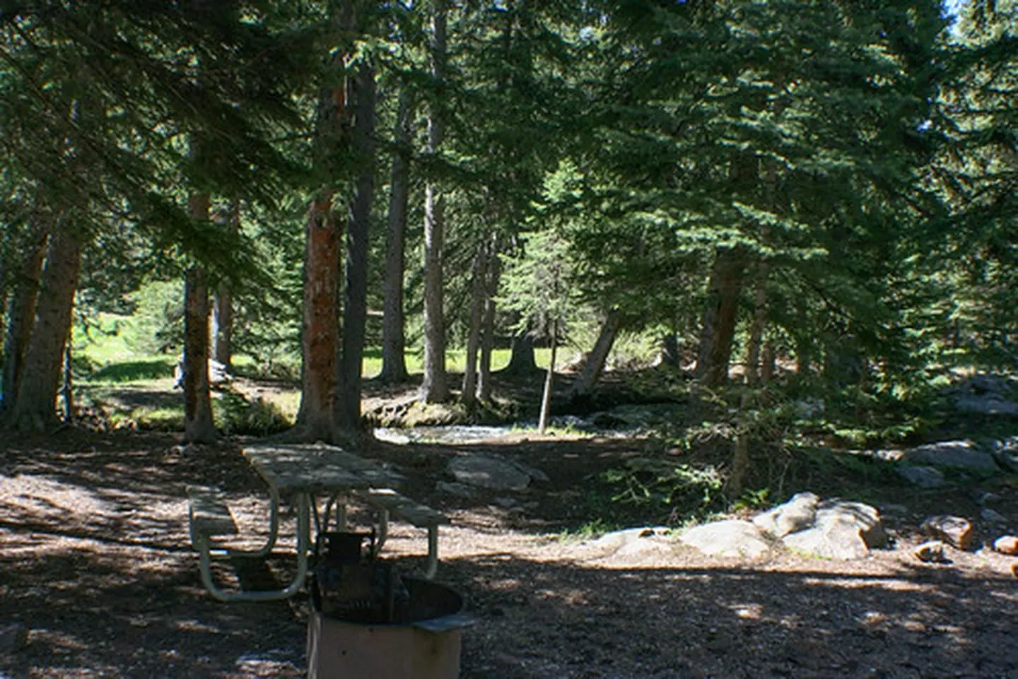 Table at Buffalo Creek Campground