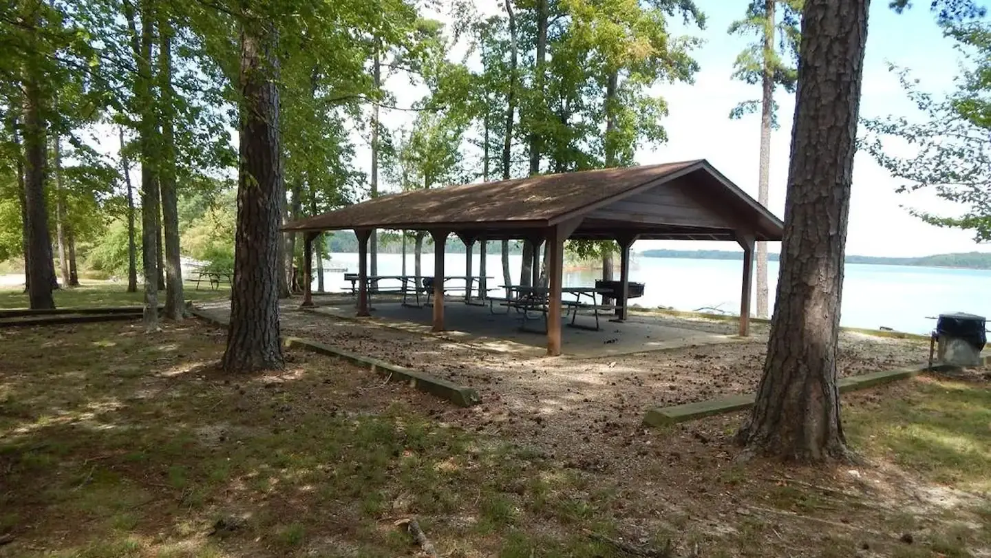 This is a picture of the Ivy Hill Shelter that you can reserve.