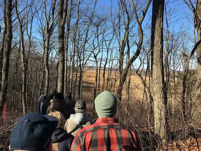Cheesequake State Park First Day Hike 2017 the two terrains