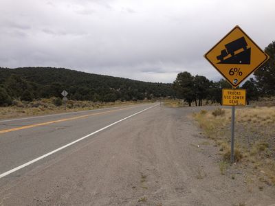2014-09-08 15 08 53 View east along U.S. Route 50 about 30.8 miles east of the Churchill County line at Bob Scott Summit, Nevada