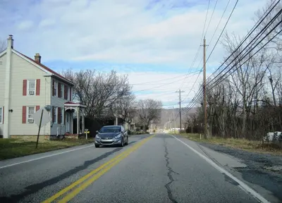 PA 72 nb in Lickdale (1), Dec. 2023