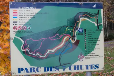 Parc des 7 chutes (Saint-Georges) - sentiers