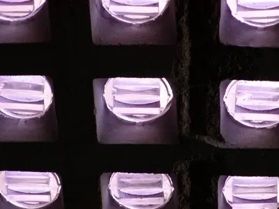 Multi-Prism vault lights from below