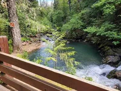Above the swimming hole