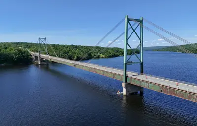 Hawkshaw Bridge in New Brunswick, Canada