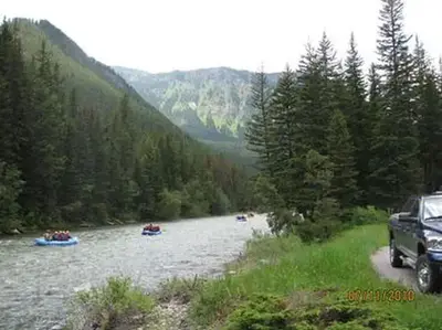River rafting on the Gallatin River