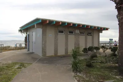 Public restroom, Carrabelle Beach Park