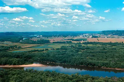 Prairie du Chien from Wyalusing State Park