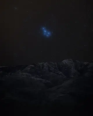 Pleiades over Arizona