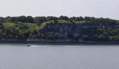 Cookson Bluff across from Cookson Bend Park