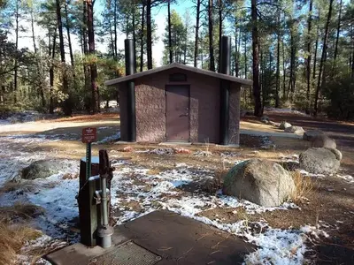 White Spar Campground Restroom and Water Spigot