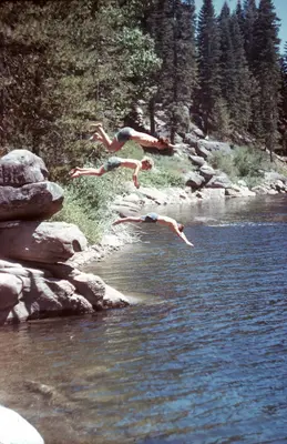 Bucks lake rock diving - panoramio