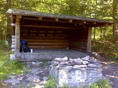 FLT M32 1.5 mi - Beaver Meadow Lean-to, 9x12' interior, fire place, outhouse, piped spring - panoramio