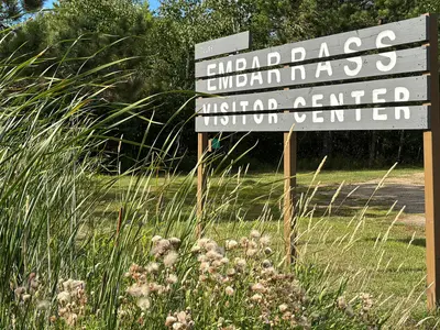 Signage, Embarrass Visitor Center