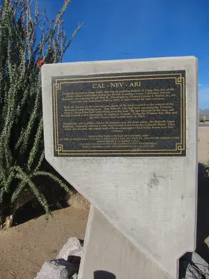 Cal-Nev-Ari Plaque at Casino - panoramio